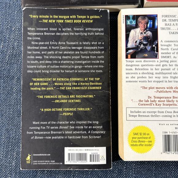 Kathy Reichs Lot of 7 Temperance Tempe Brennan Books Bones Mystery PB And HC - Picture 9 of 15